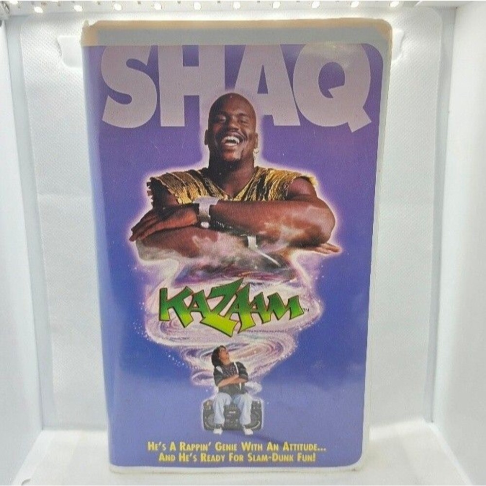 Kazaam (VHS, 1997, Clam Shell) Movie Shaq Shaquille O'Neal